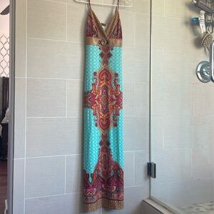 Beautiful and bright dress.